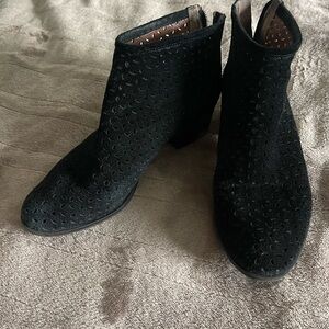Lucky Brand Black Ankle Boots